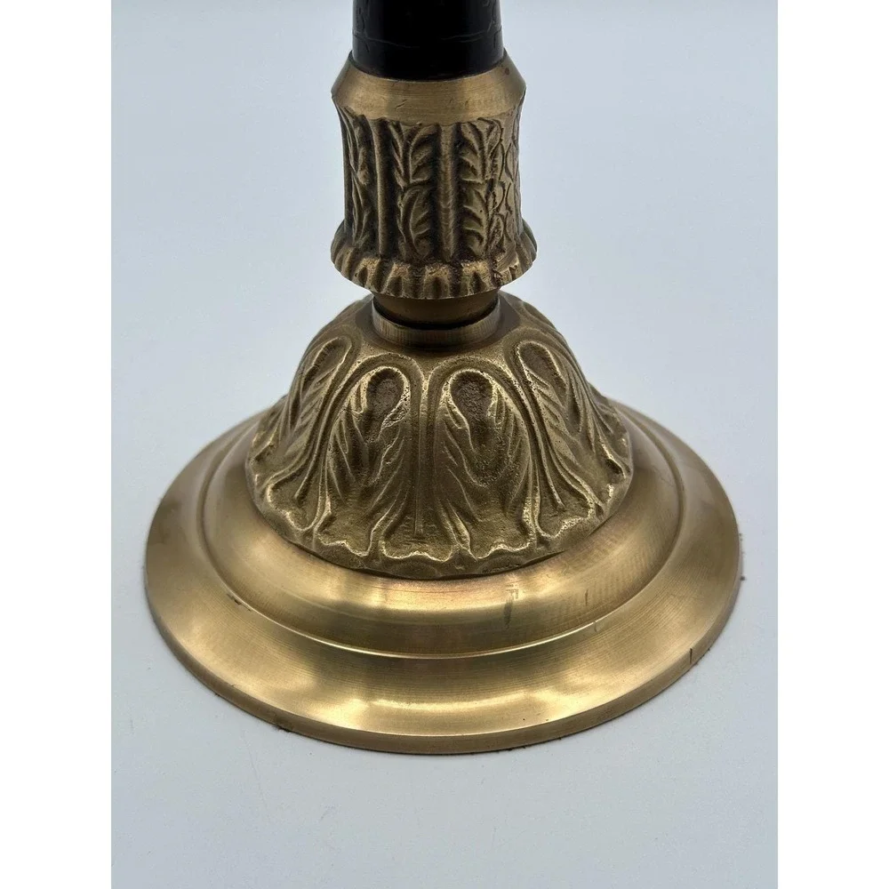 Vintage Solid Brass Candlestick Holder Heavy 10